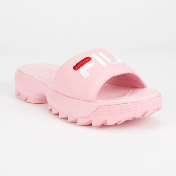 F I L A Disruptor Bold Slides Pink Sandals NWB - Picture 5 of 10